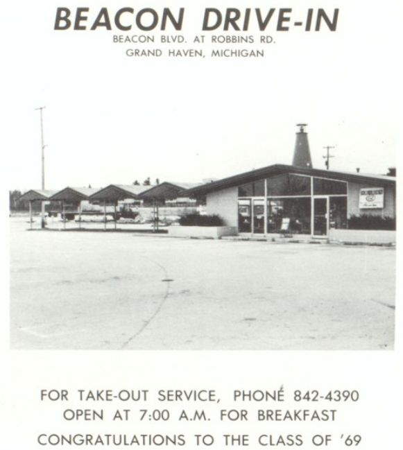 Beacon Drive-In - 1960S Yearbook Ad (newer photo)